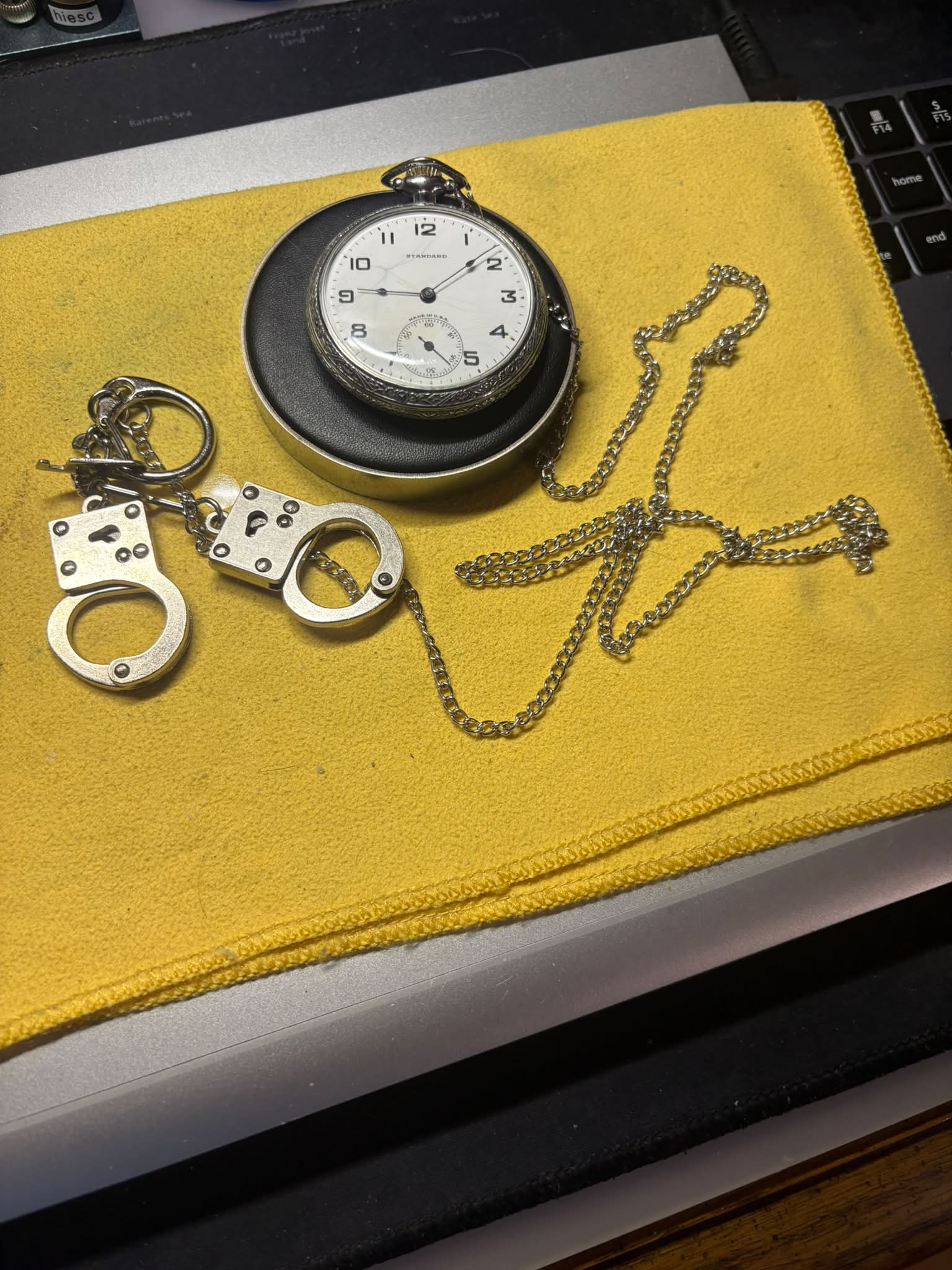 Servicing a New York Standard 12s pocket watch for a unique law