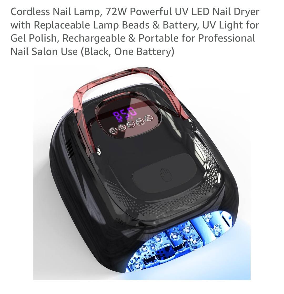 Professional salon-quality IBD Jet 5000 gel nail curing lamp