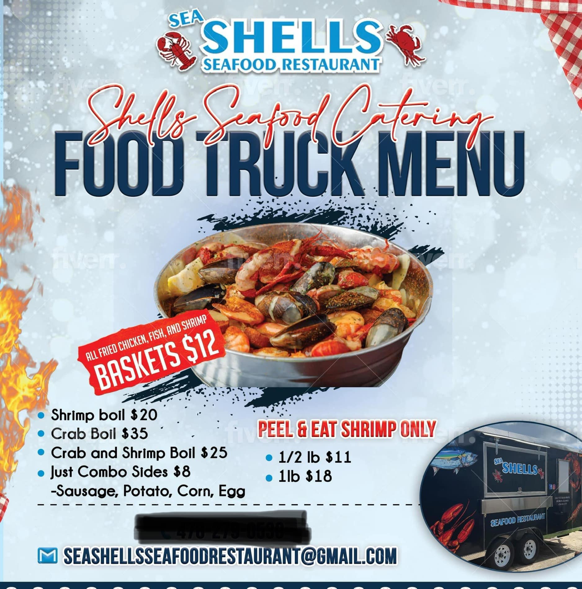 Shells Seafood Restaurant - 🚨🚚💨 FOOD TRUCK 🚚💨🚨 Hawkinsville - Friday ...