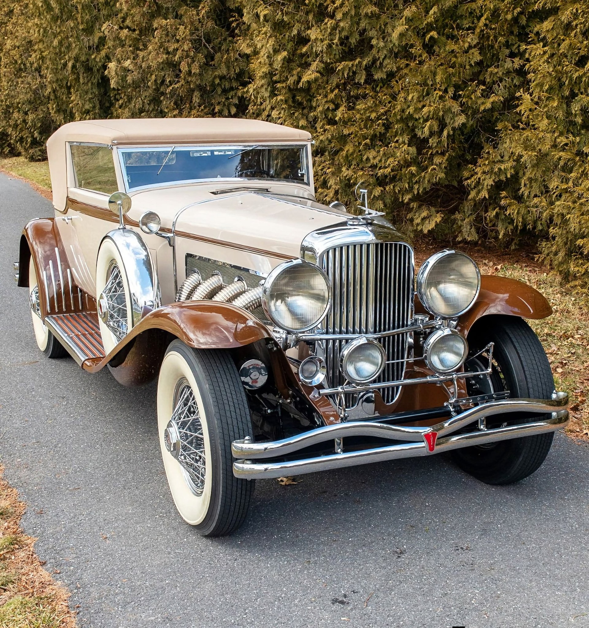 1933 Duesenberg SJ Rollston Convertible Victoria luxury car