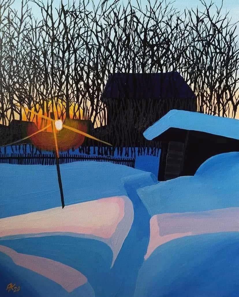 Anton Kupriyanov's 2020 acrylic painting 