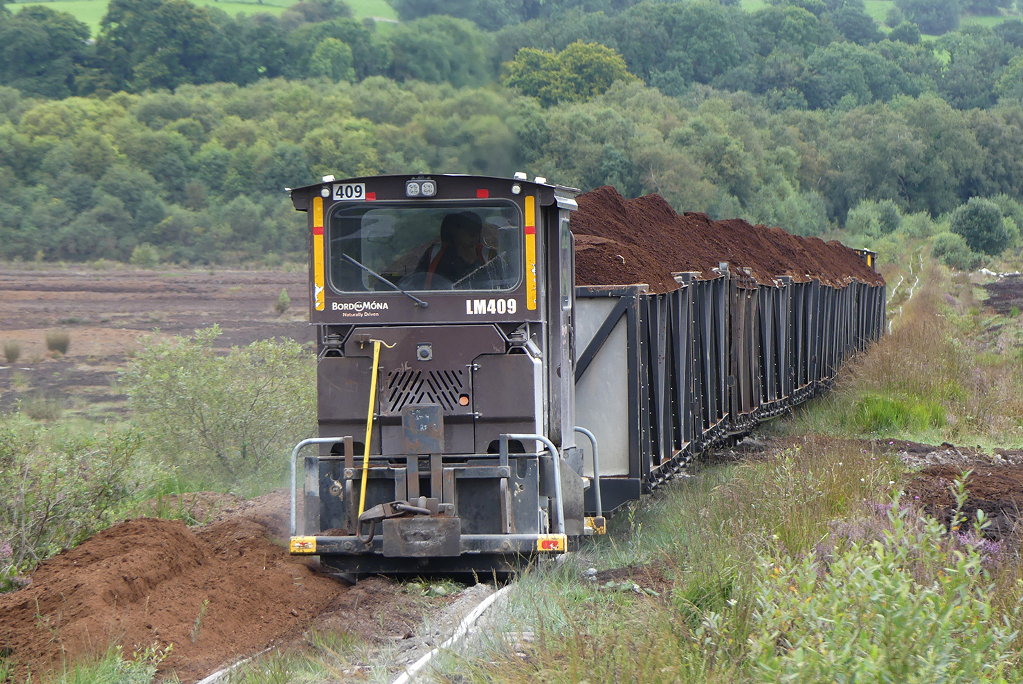 Narrow Gauge Enthusiasts Group | An overloaded peat rake (train ...