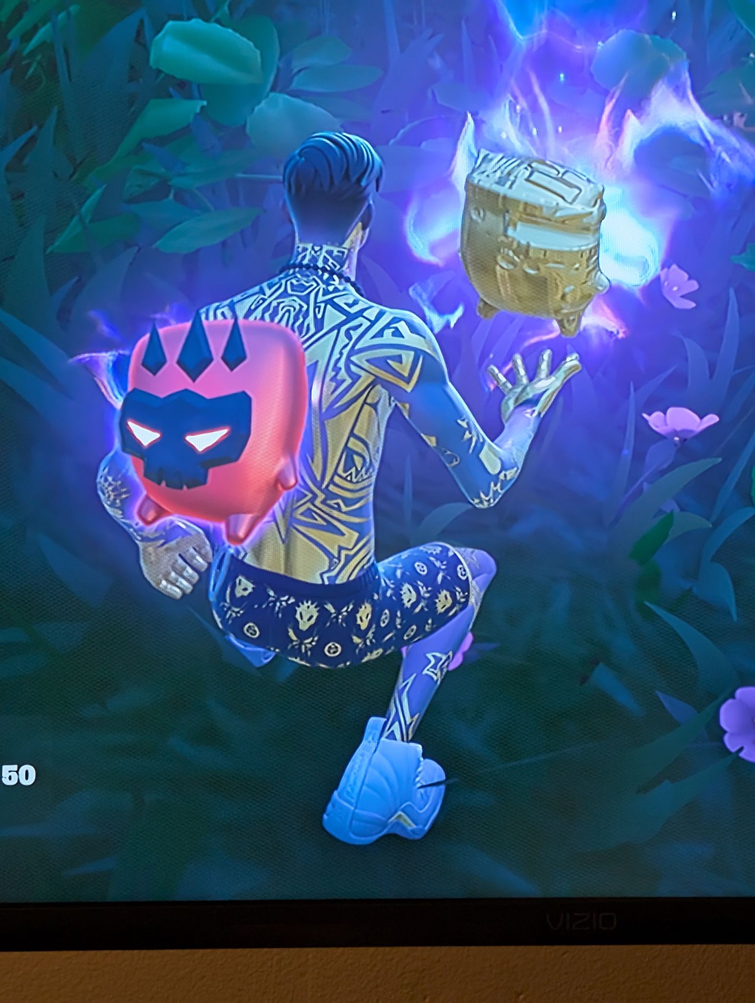 Midas skin with gold deformed sprite in Fortnite