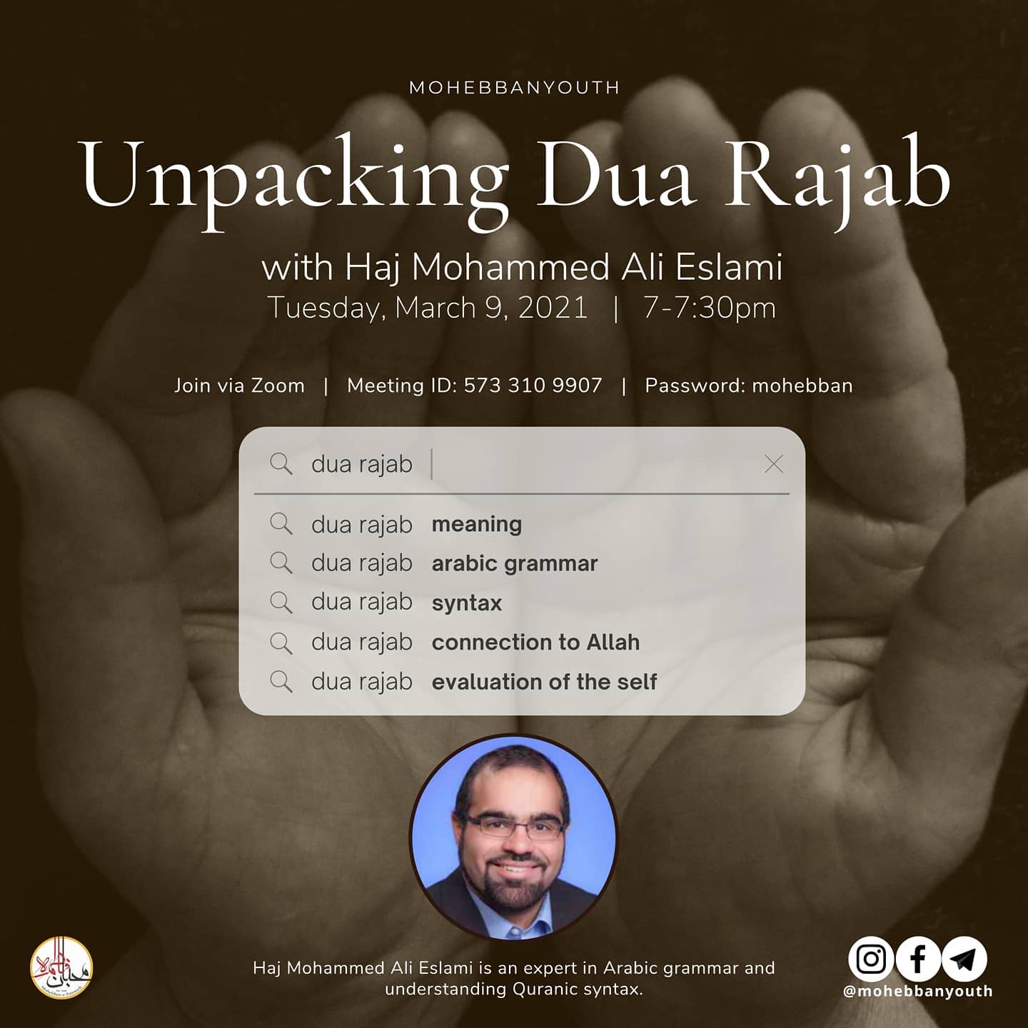 MohebbanYouth - The dua for the month of Rajab is one of... | Facebook