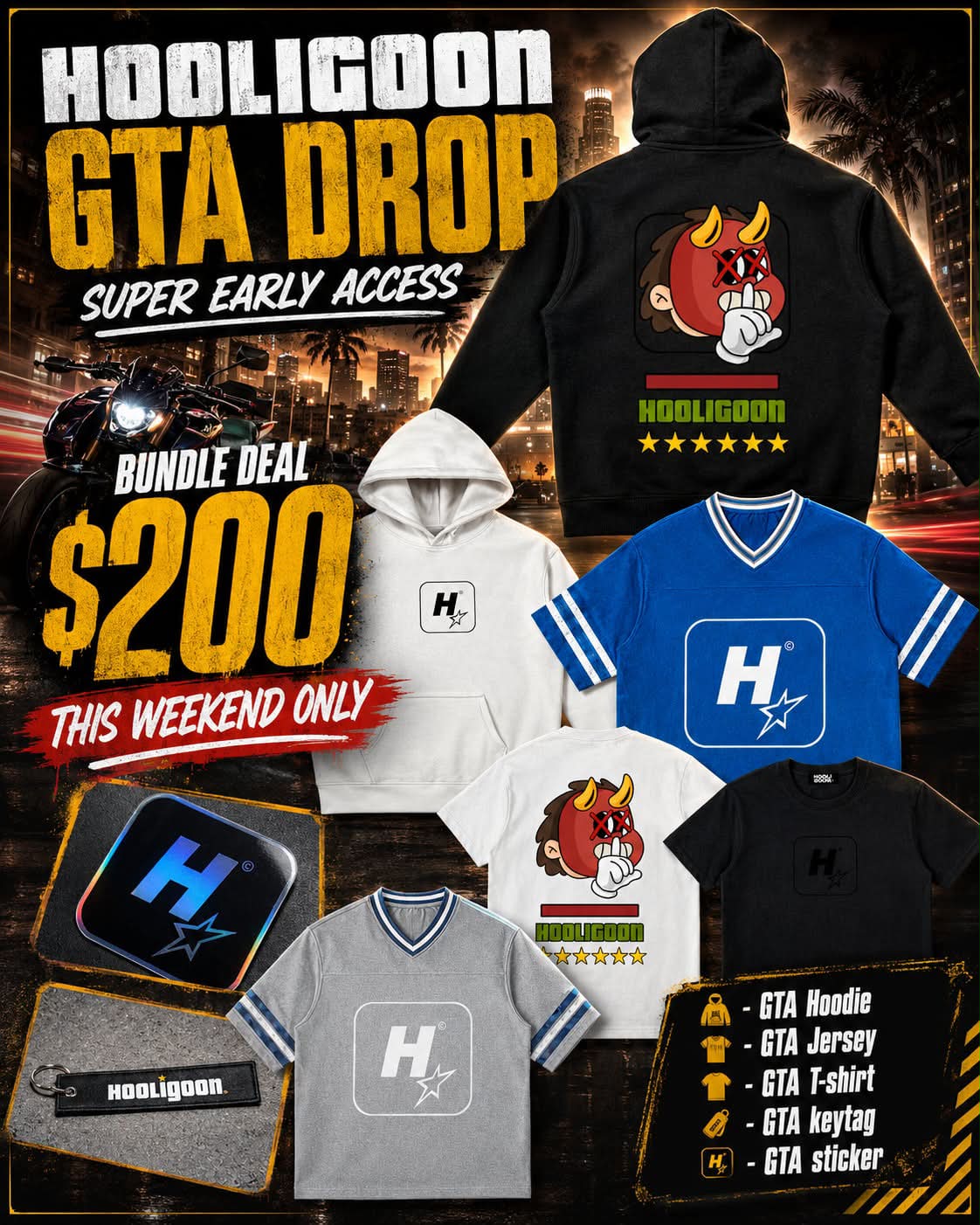 🔥 HOOLIGOON GTA DROP - SUPER EARLY ACCESS. 🔥