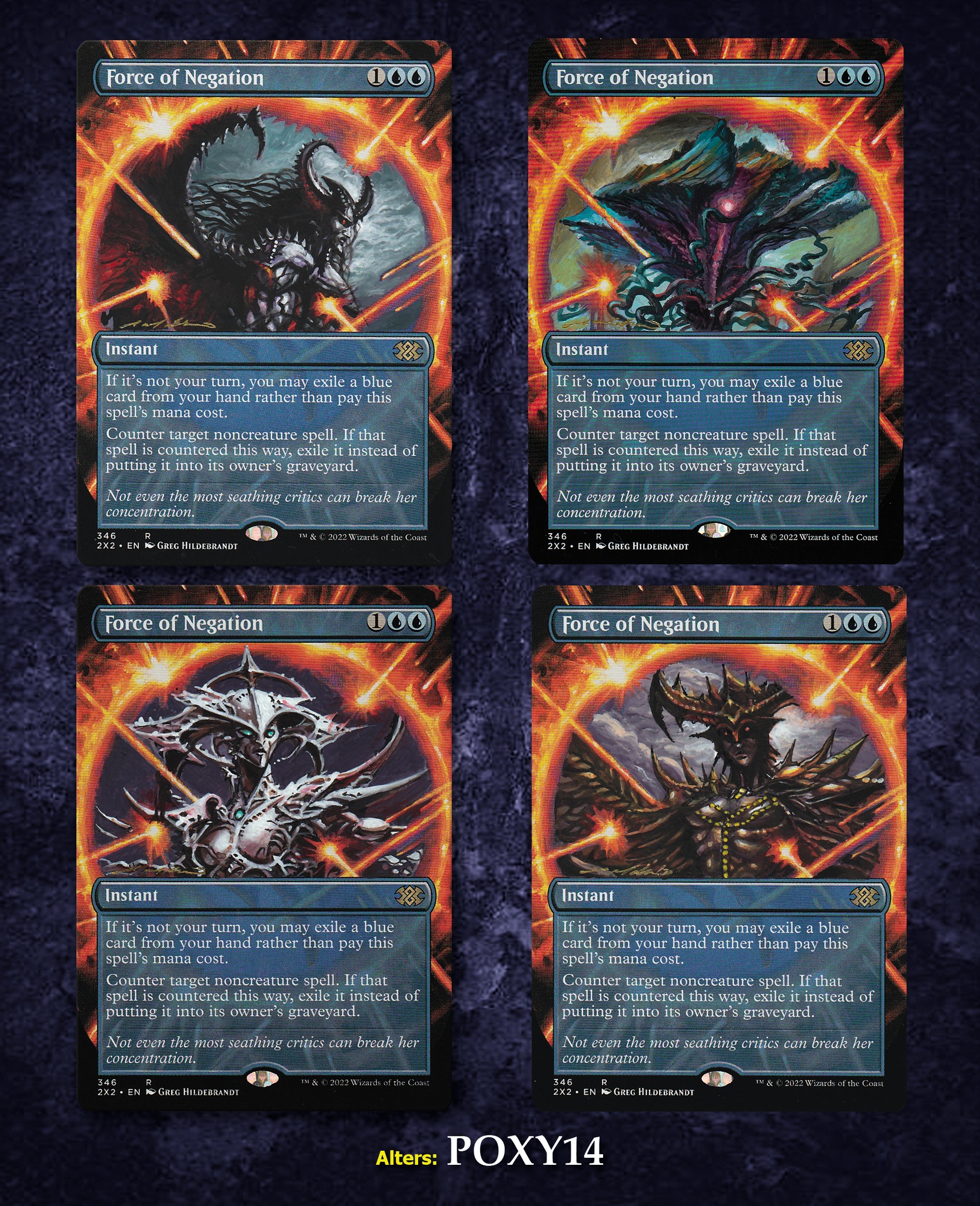 Force of Negation and Arcane Denial as “Sorceress' Prophecy and