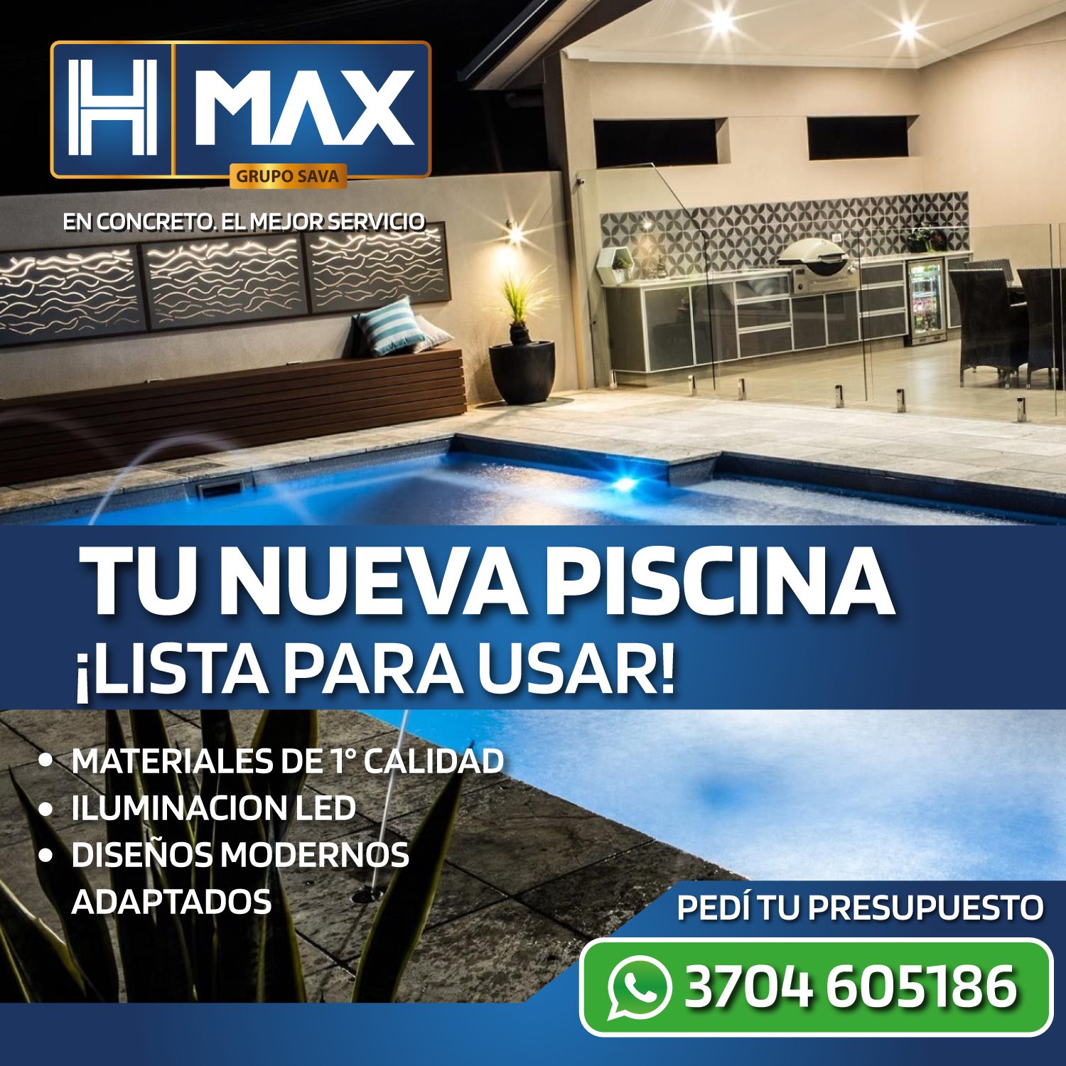 H-Max Formosa - ¿VAS A CONSTRUIR UNA PISCINA EN CASA? Nos... | Facebook