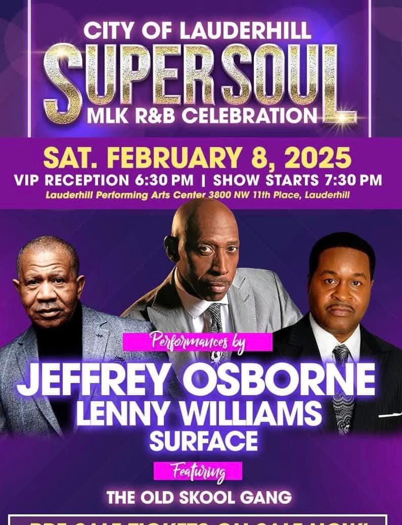 Lauderhill supersoul MLK R&B celebration with Jeffrey Osborne