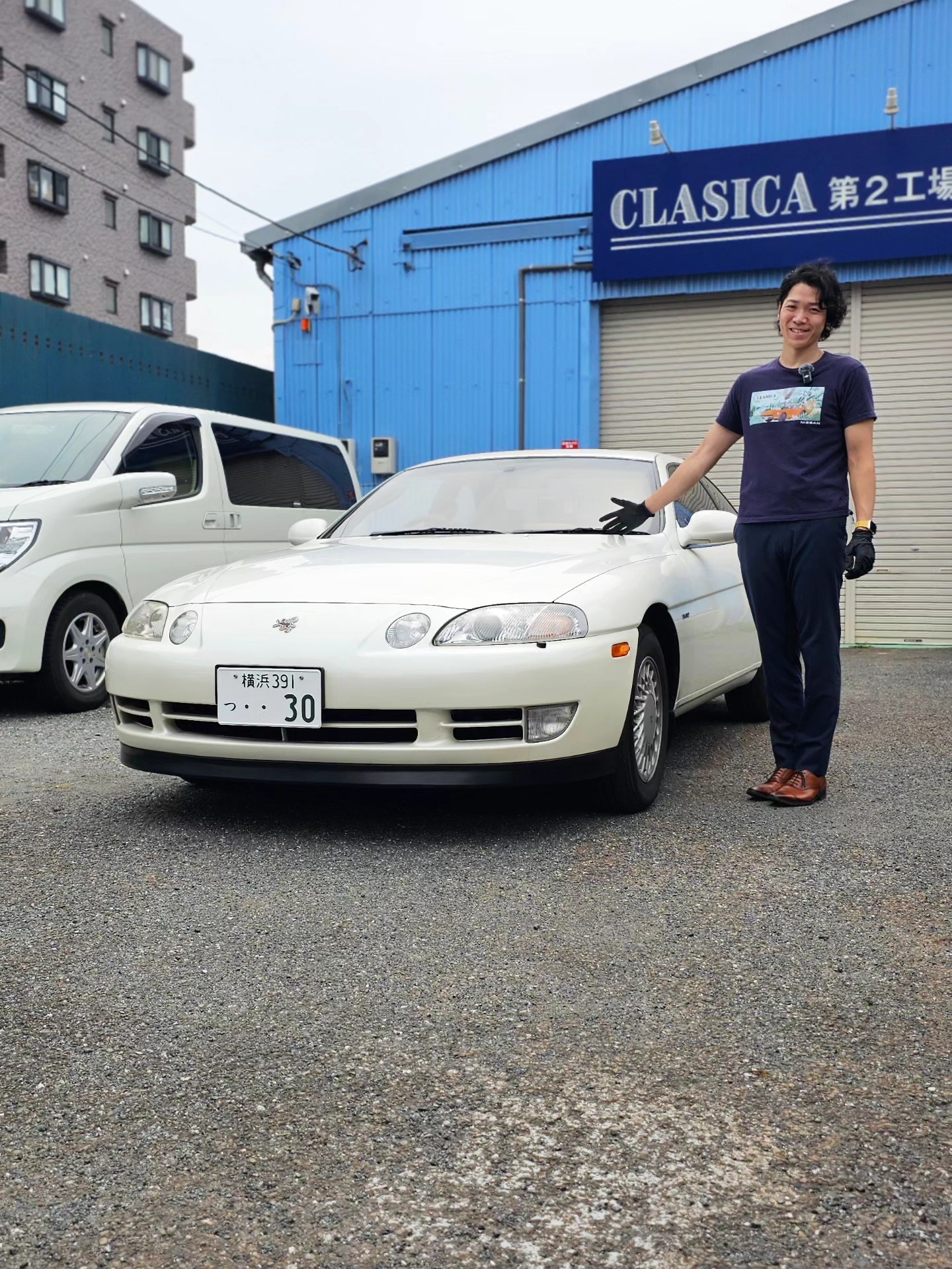 日産 スカイライン ケンメリ 2000GTX-E 一時的にフロントグリルを外し