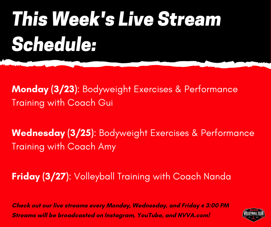 NVVA Volleyball - Check out this week's live streaming... | Facebook
