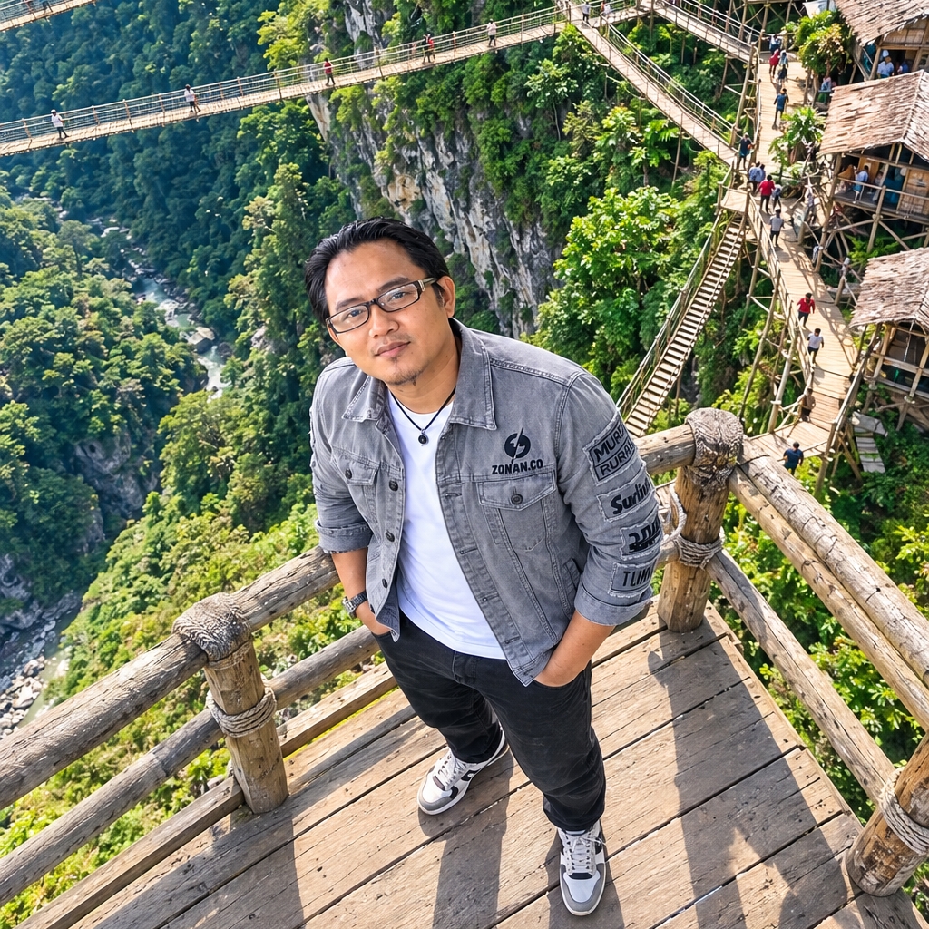 A unique treehouse perched in a giant tree. #reels #rumahpohon # ...