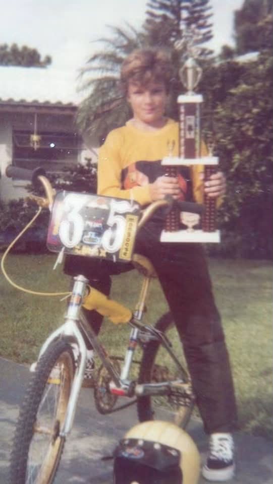 Vintage 1981 BMX photo with friends