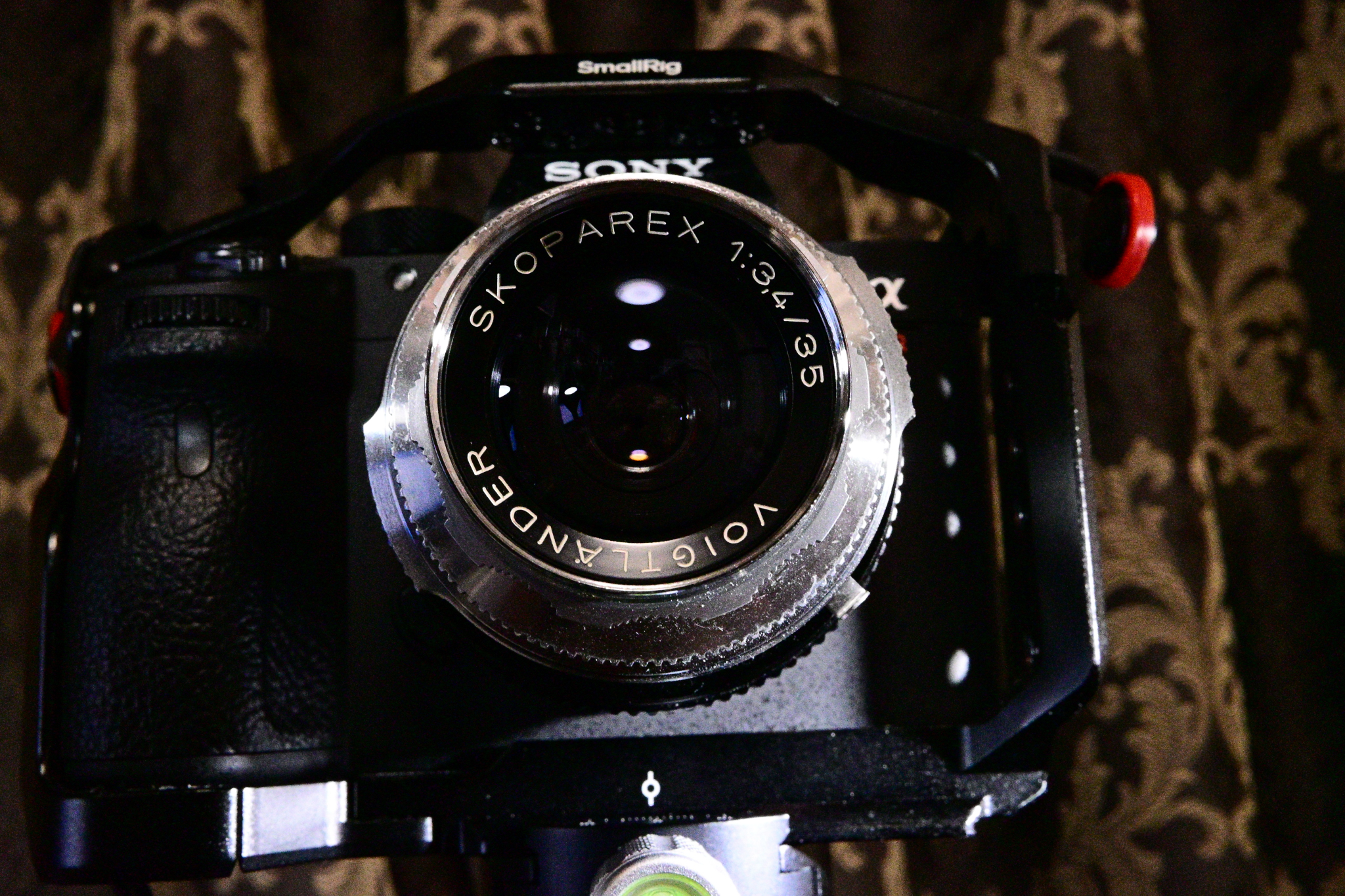 VOIGTLANDER SKOPAREX 35mm f3.4 lens on Sony A7RM3A camera setup