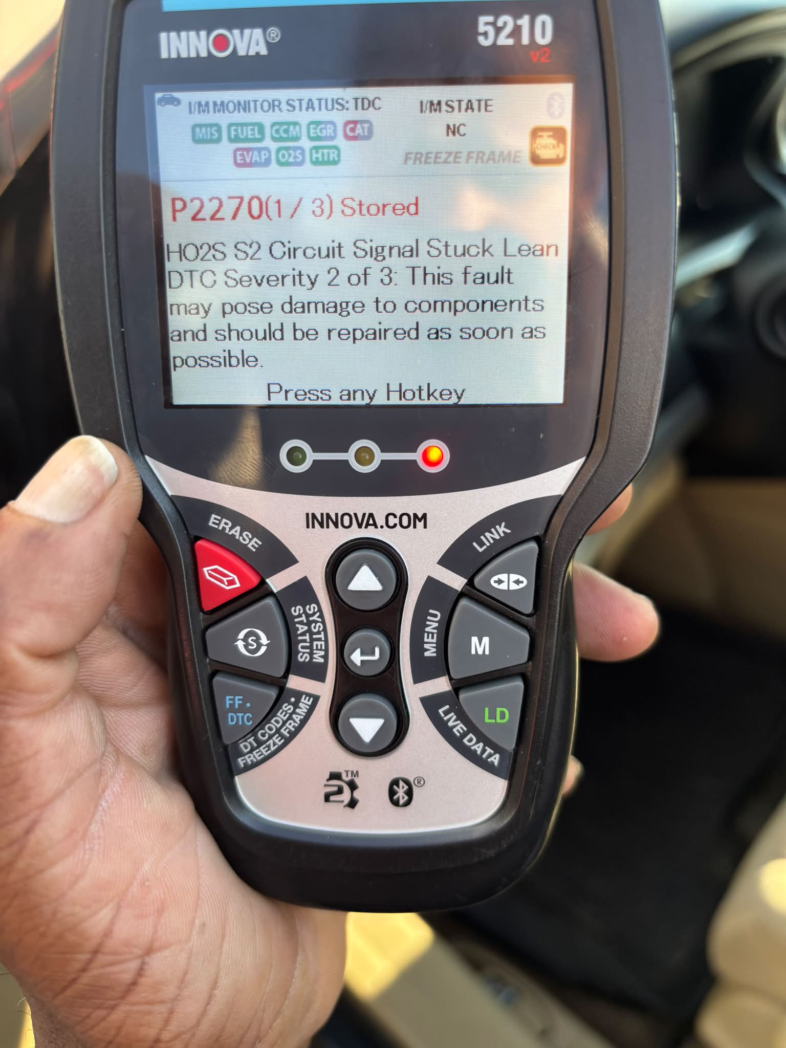 What to do with repeated error codes on 2012 Honda Accord LX?