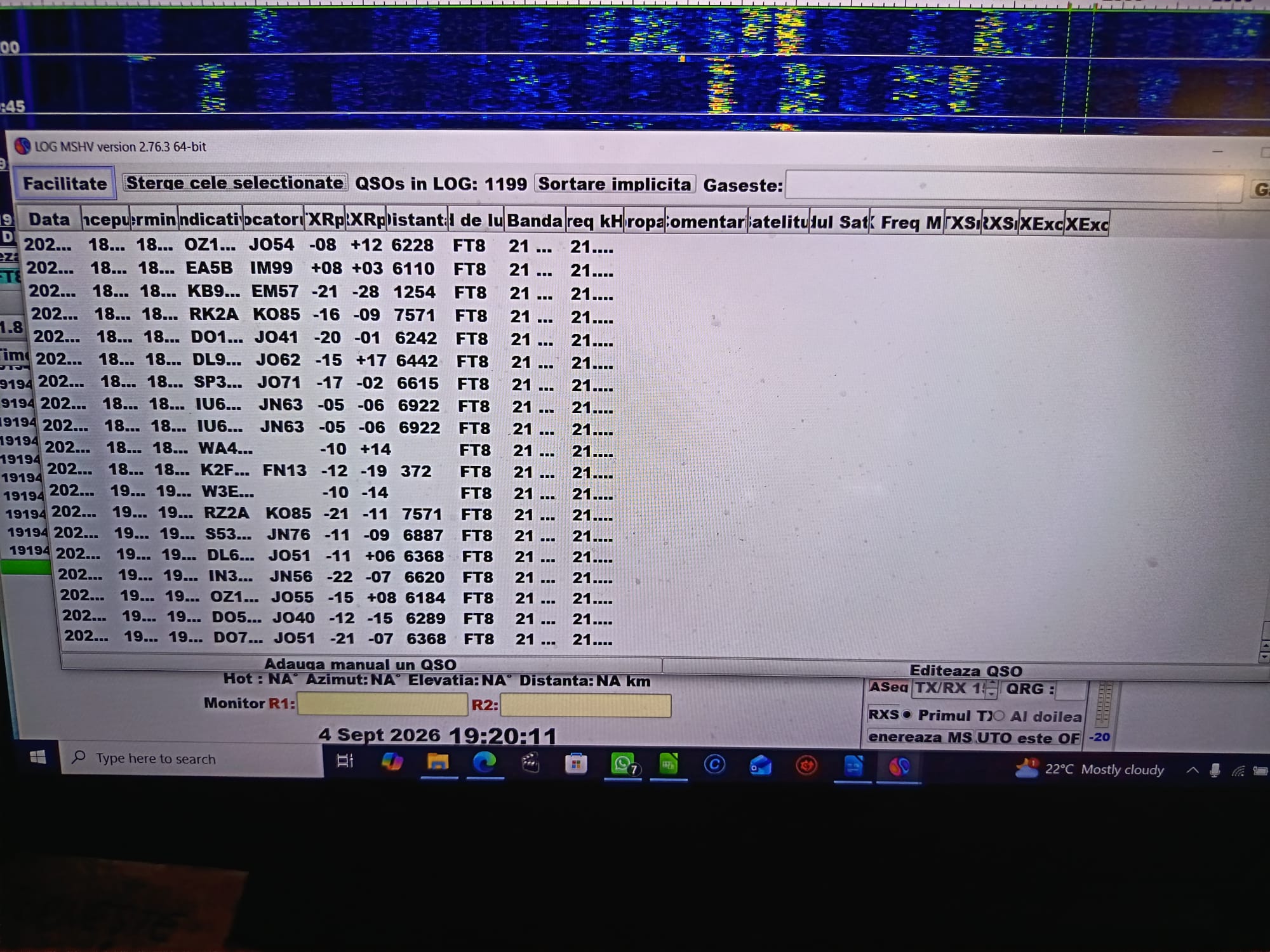 Why do MSHV FT8/FT4 log column widths reset on restart?