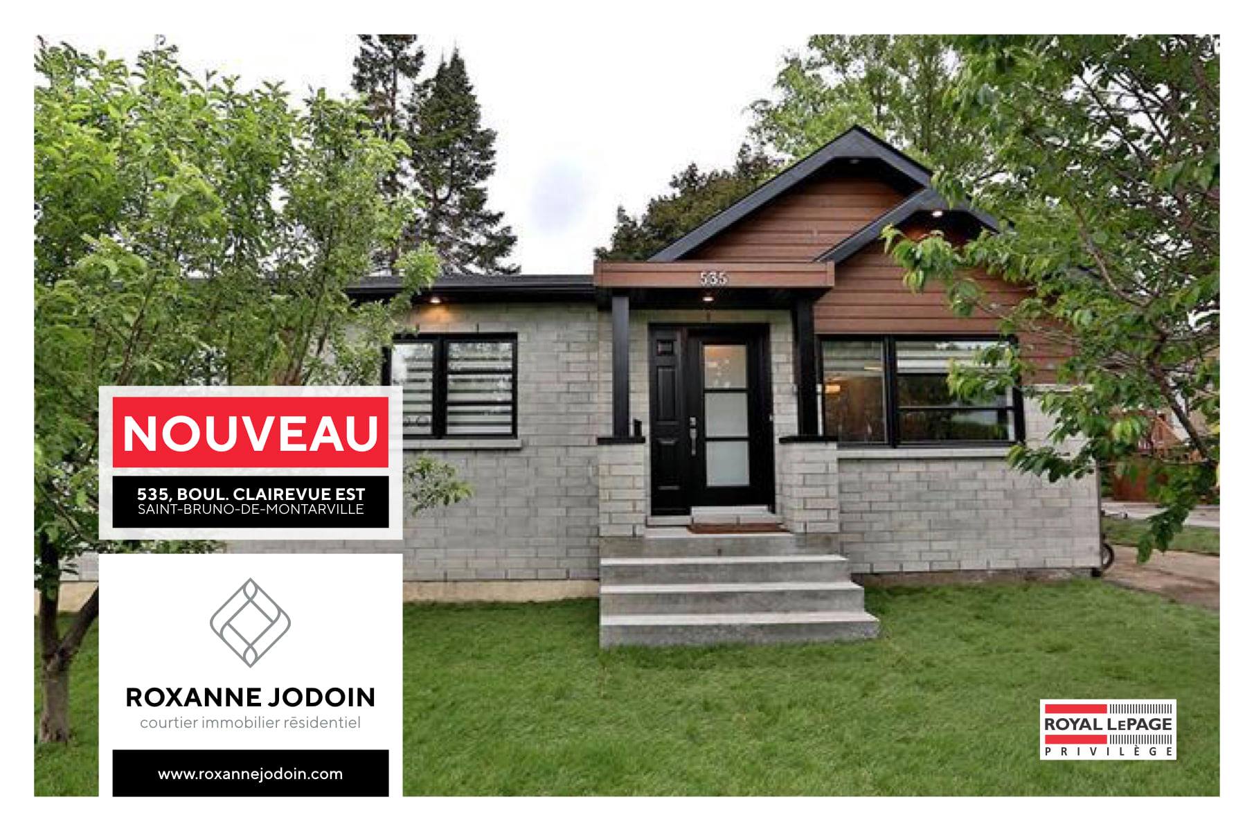 Maison A Vendre Boul Clairevue St Bruno