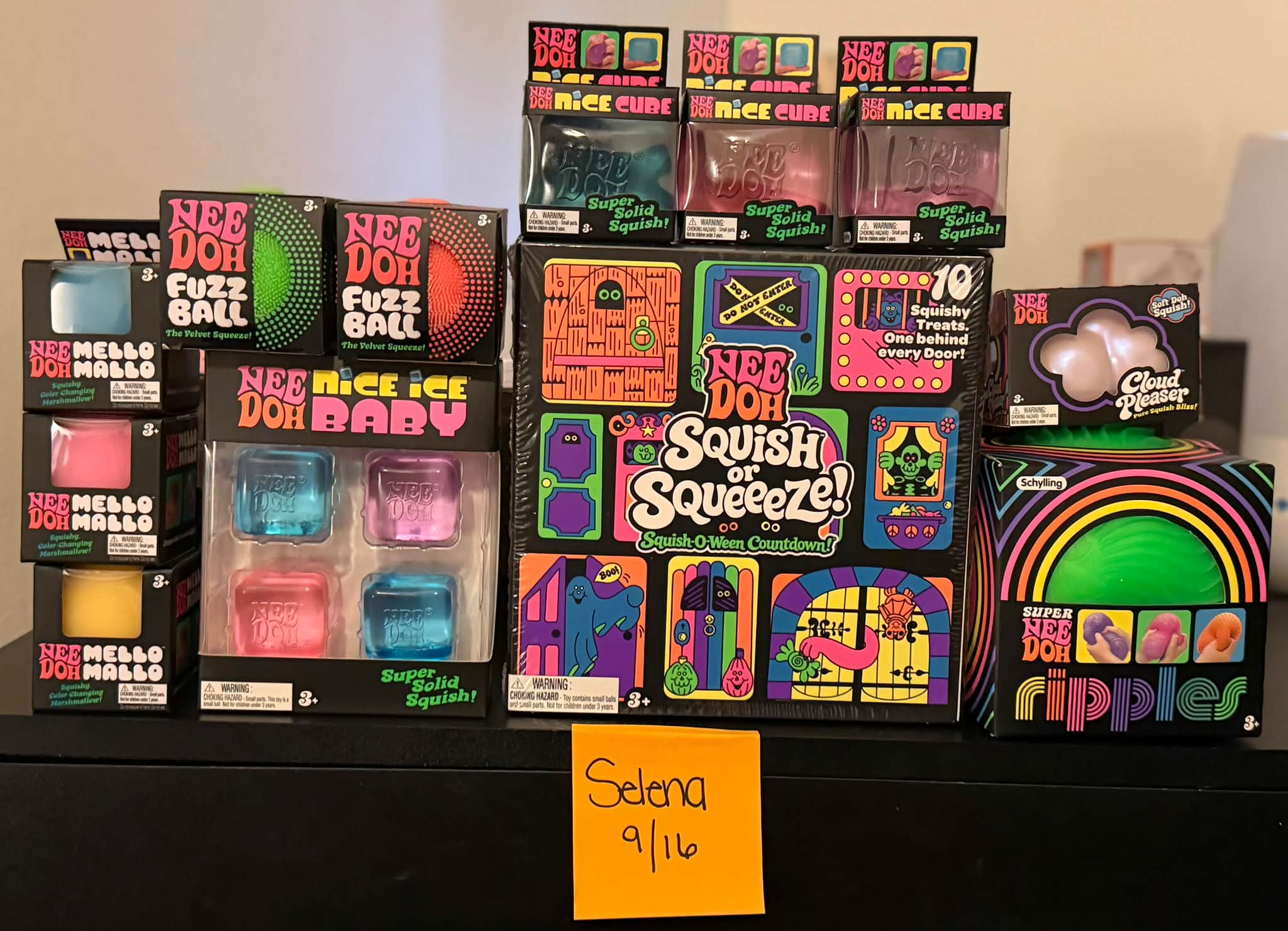 NEEDOH - Mello $15 Fuzzball $12 Nice ice baby $20 Cube $10 Squish