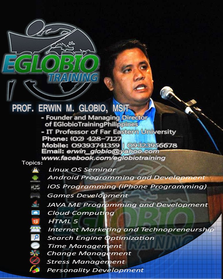 Prof. Erwin Globio - Filipino Resource Speaker