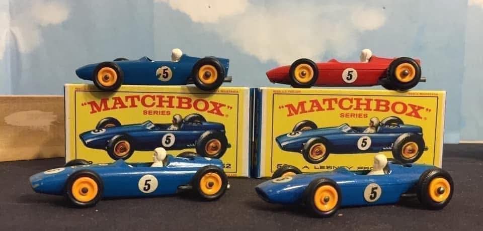 Vintage 52b BRM Racing Car-1965 Matchbox Diecast Details