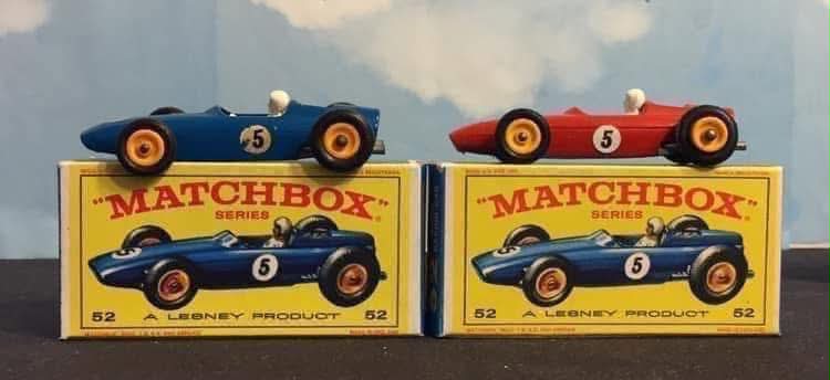 Vintage 52b BRM Racing Car-1965 Matchbox Diecast Details
