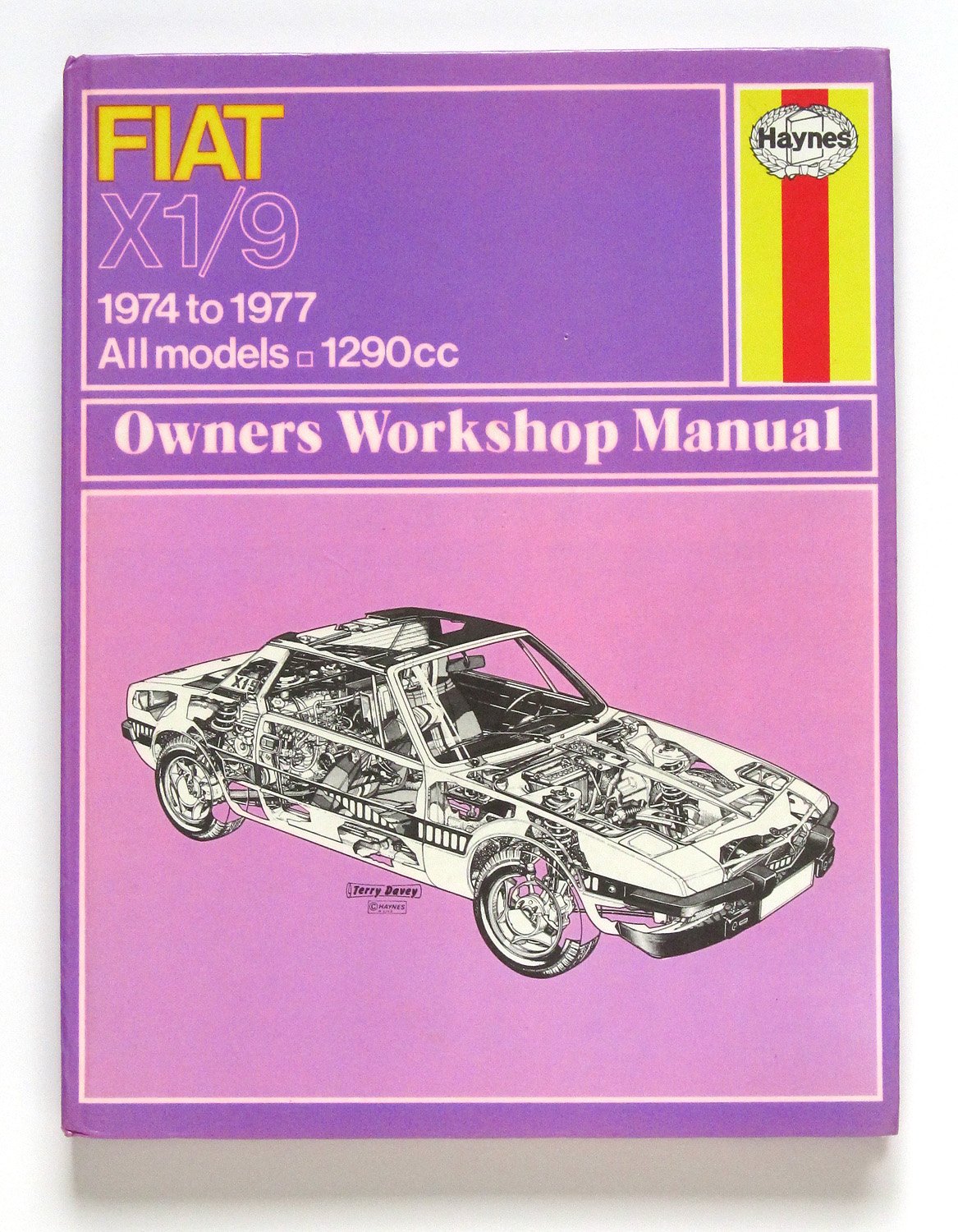 Fiat X1/9 'Serie Speciale' cutaway illustration by Terry Davey