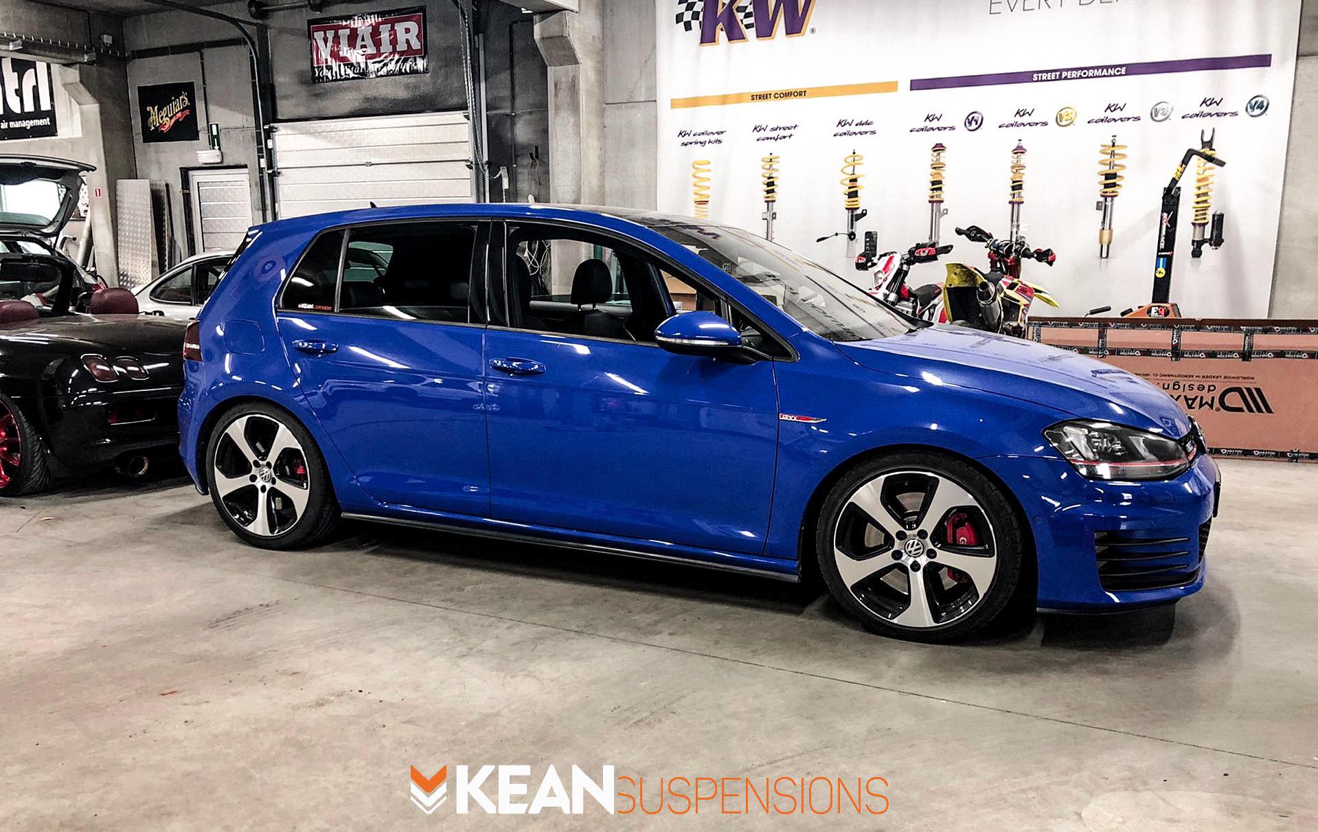 VW Golf VII GTI lowered on KW suspensions V1. Rolling on Concaver 