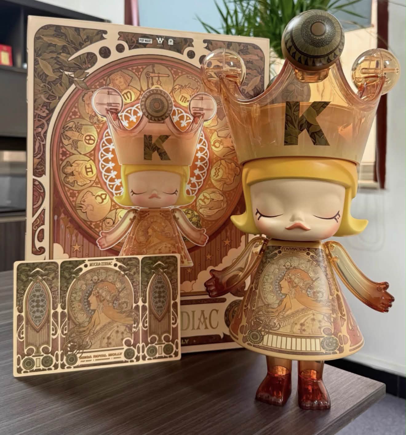 Brand New Sealed Popmart Royal Molly Mucha Zodiac 400% for Sale