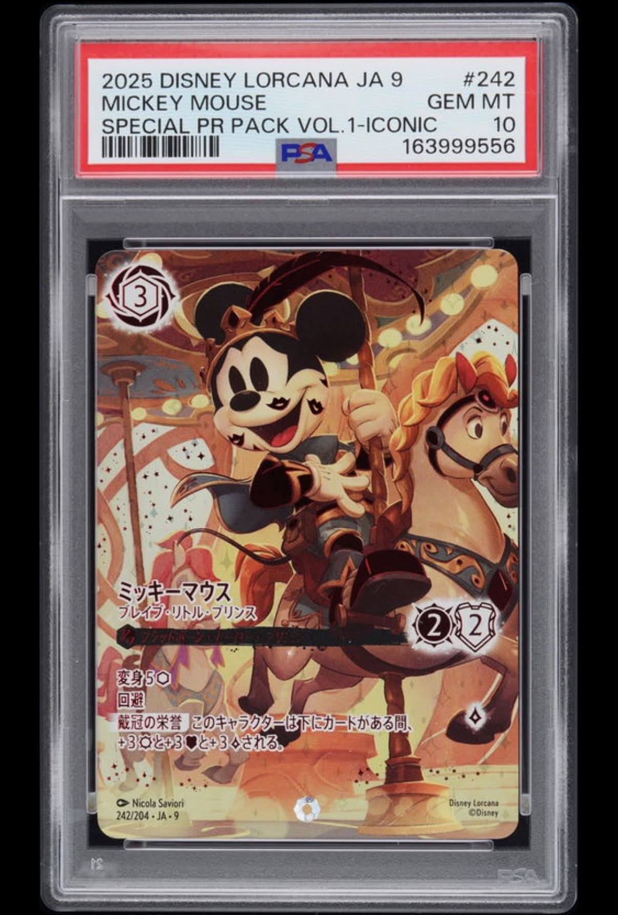 Wanted: Iconic Mickey Mouse PSA 10 from 2025 Disney Lorcana