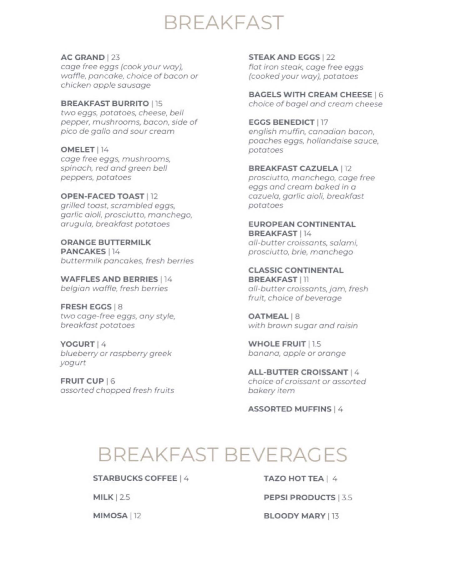 Check out the AC Waterfront Lounge and its new “Eclectic Menu”! Curated ...