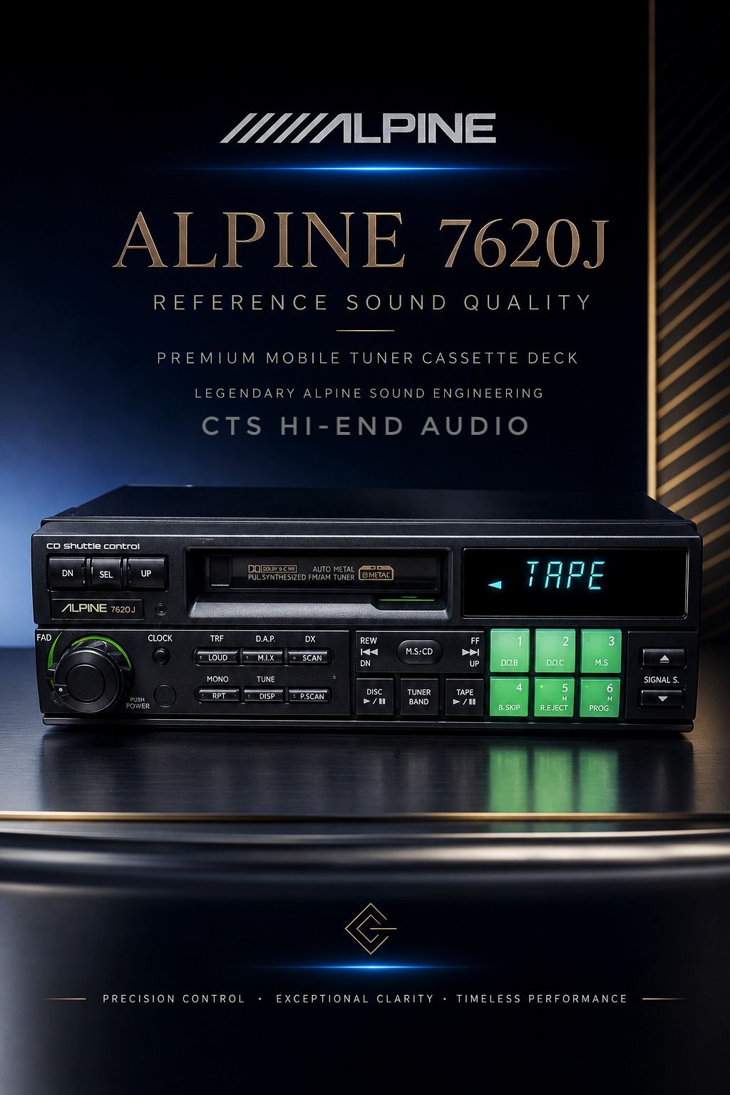 ✨ Alpine CDA 9815J Sound of Hi-fi CD Head Unit Brand year 2003