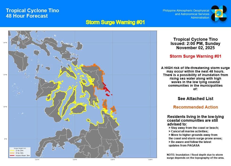 Tabango - Tabango DRRMOC: Nagpagawas ang PAGASA ug Storm Surge Warning ...