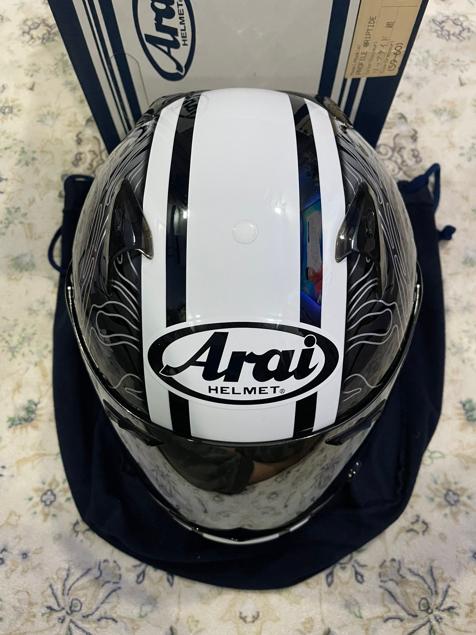 Arai Profile Riptide Black. Size L. Used 9/10. Rm2099. Self 