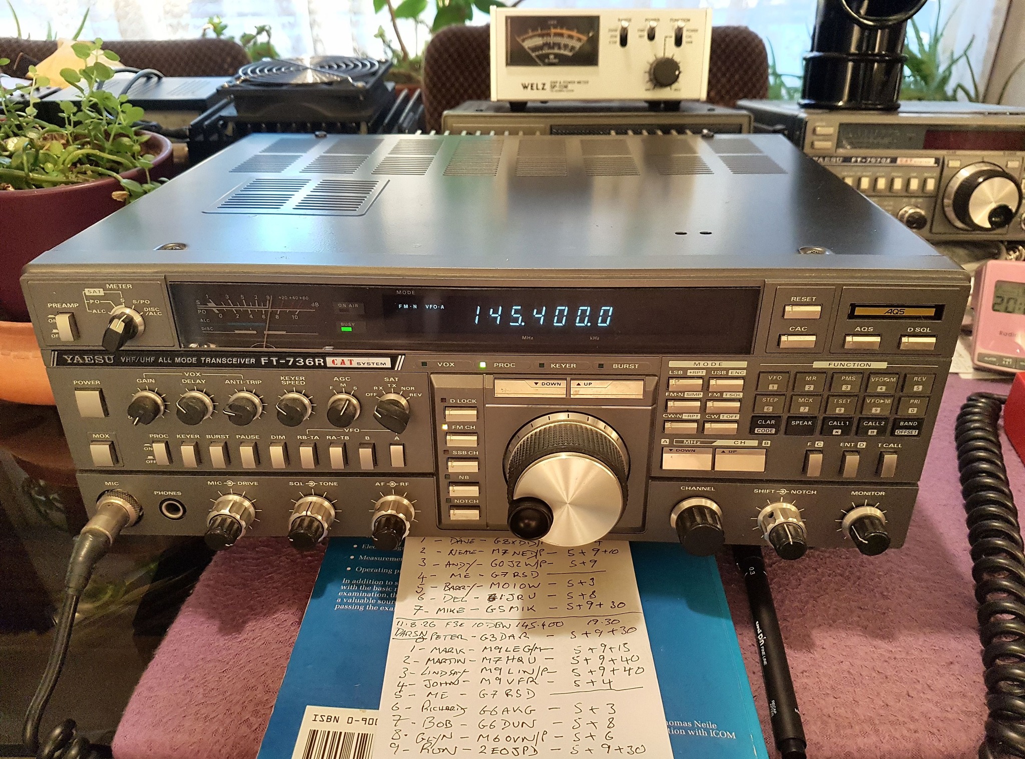 Yaesu FT-736R transceiver review with CTCSS board and 23cm module