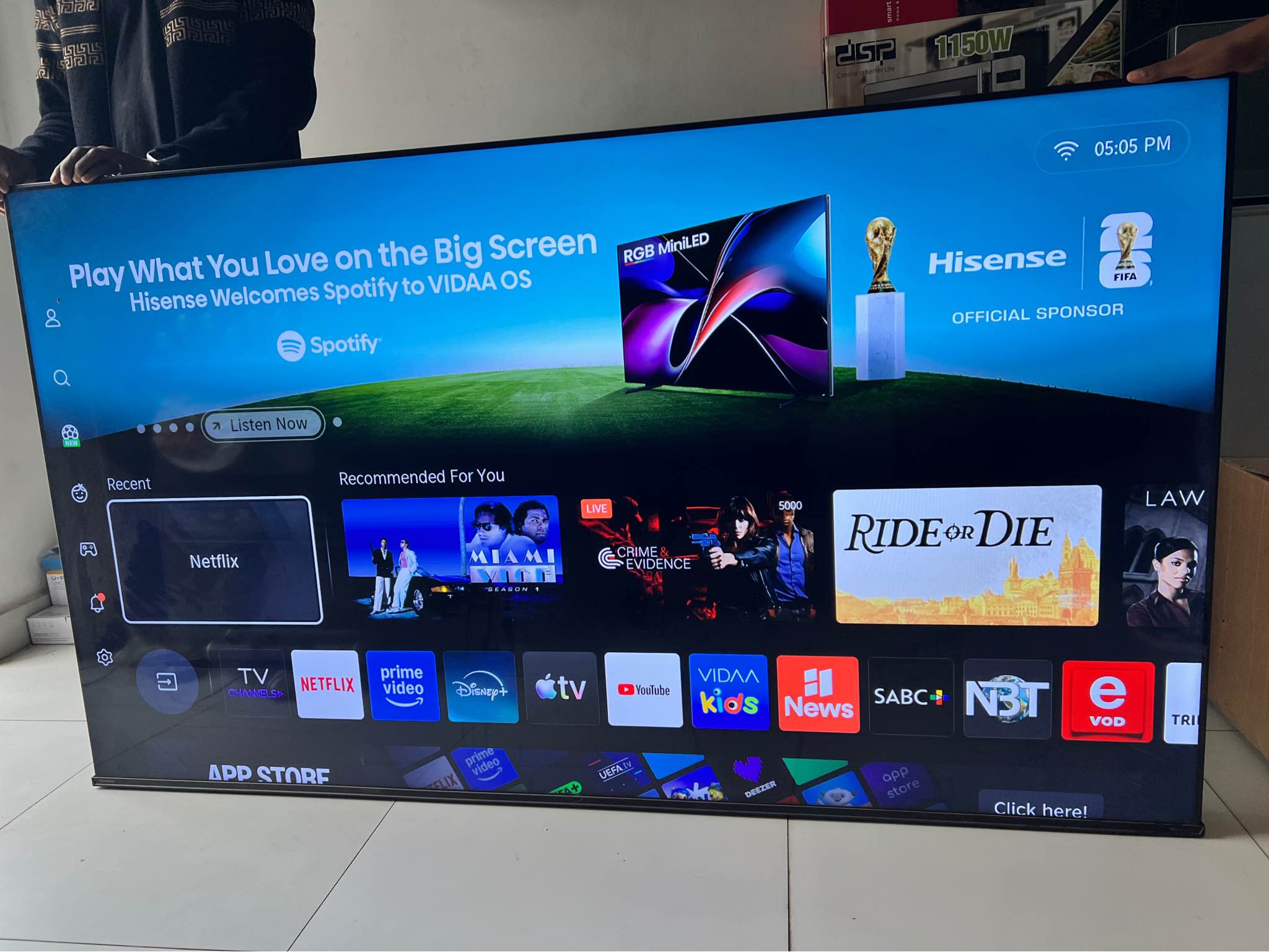 HISENSE 80” SMART TV PRE-OWNED K19,999 • Hisense 80-inch Smart TV