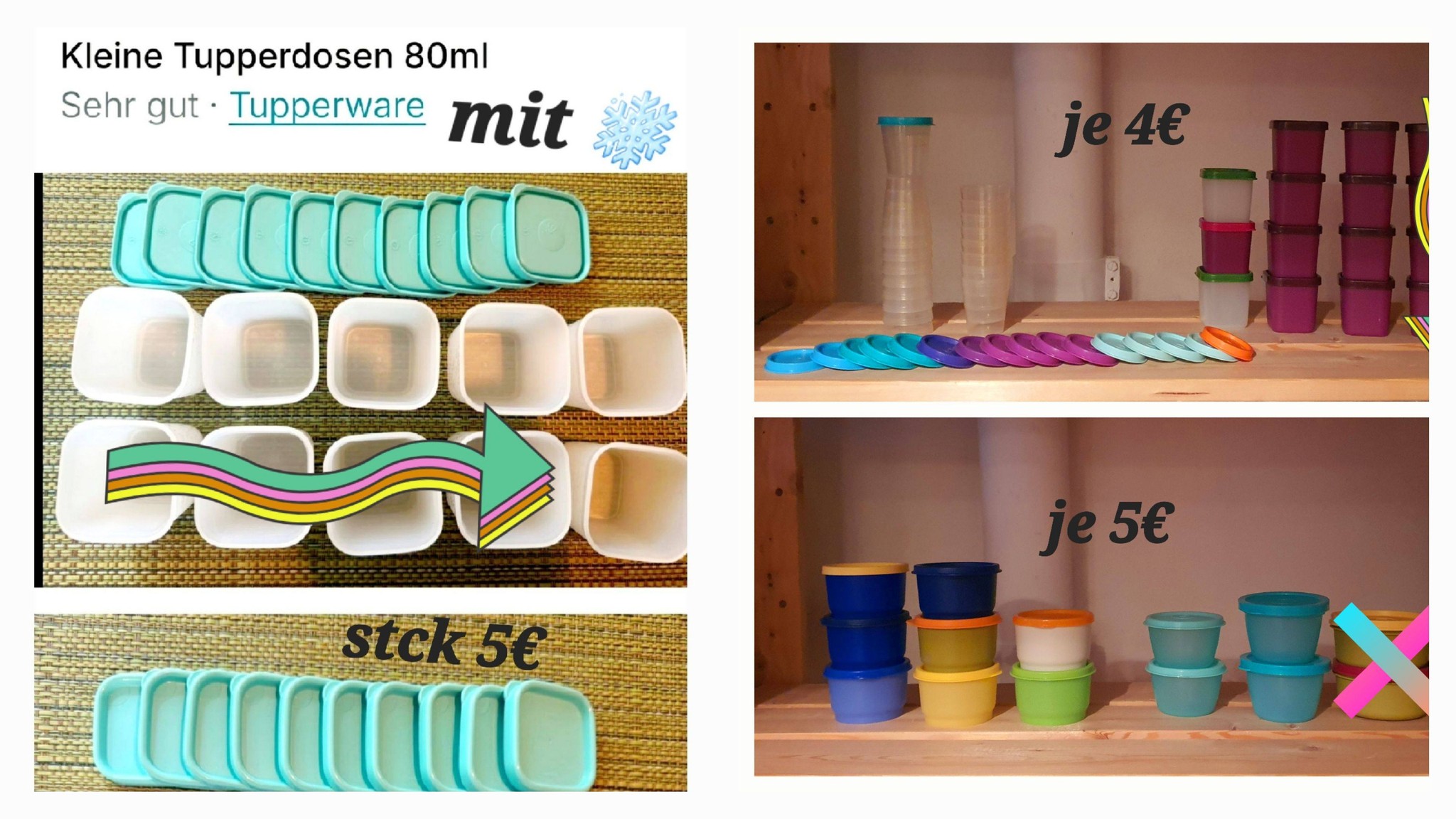 Gerne Persönliche Nachricht schicken Set 55€ 700ml 1.5 Gebrauchsspuren hsspuren Messbecher Candy von Tupperware Sehr Sehrgut.Tupperware gut Tupperware 22€ Wenig genutzt, daher guter Zustand Volumen 2 Liter 22€ သေ T aa01 ជានាក្រន