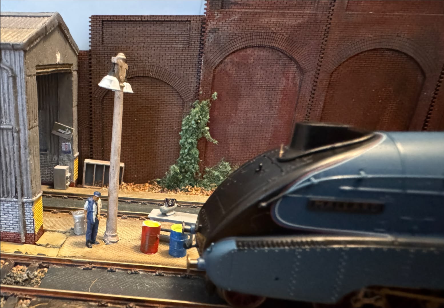 Hornby model of Bill Jackson, Britain's first black train driver