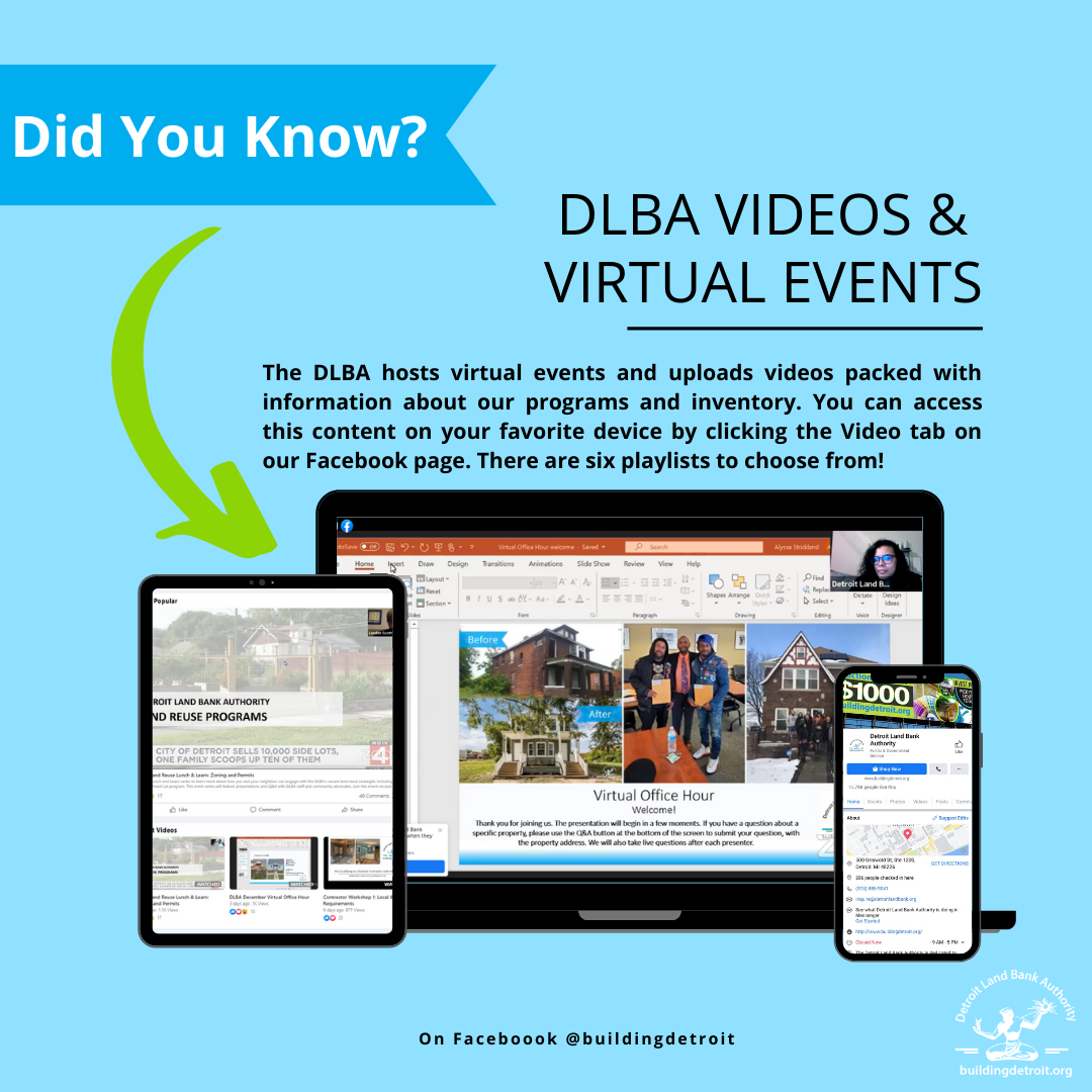 Did you know the DLBA offers... - Detroit Land Bank Authority
