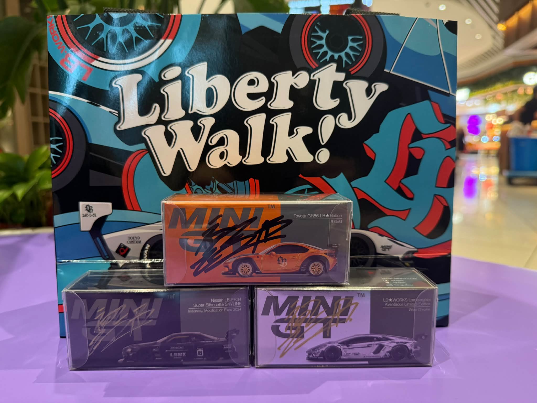 Signed MINI GT models from Liberty Walk Kato