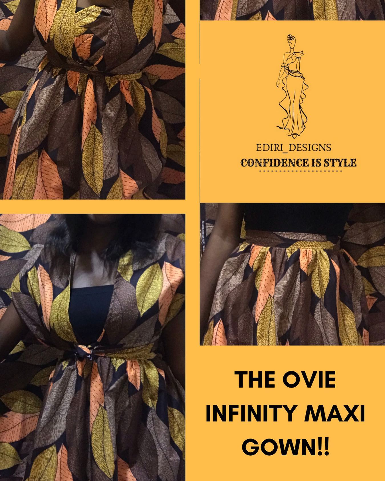 Ediri Designs - INTRODUCING THE OVIE INFINITY MAXI GOWN!!!... | Facebook