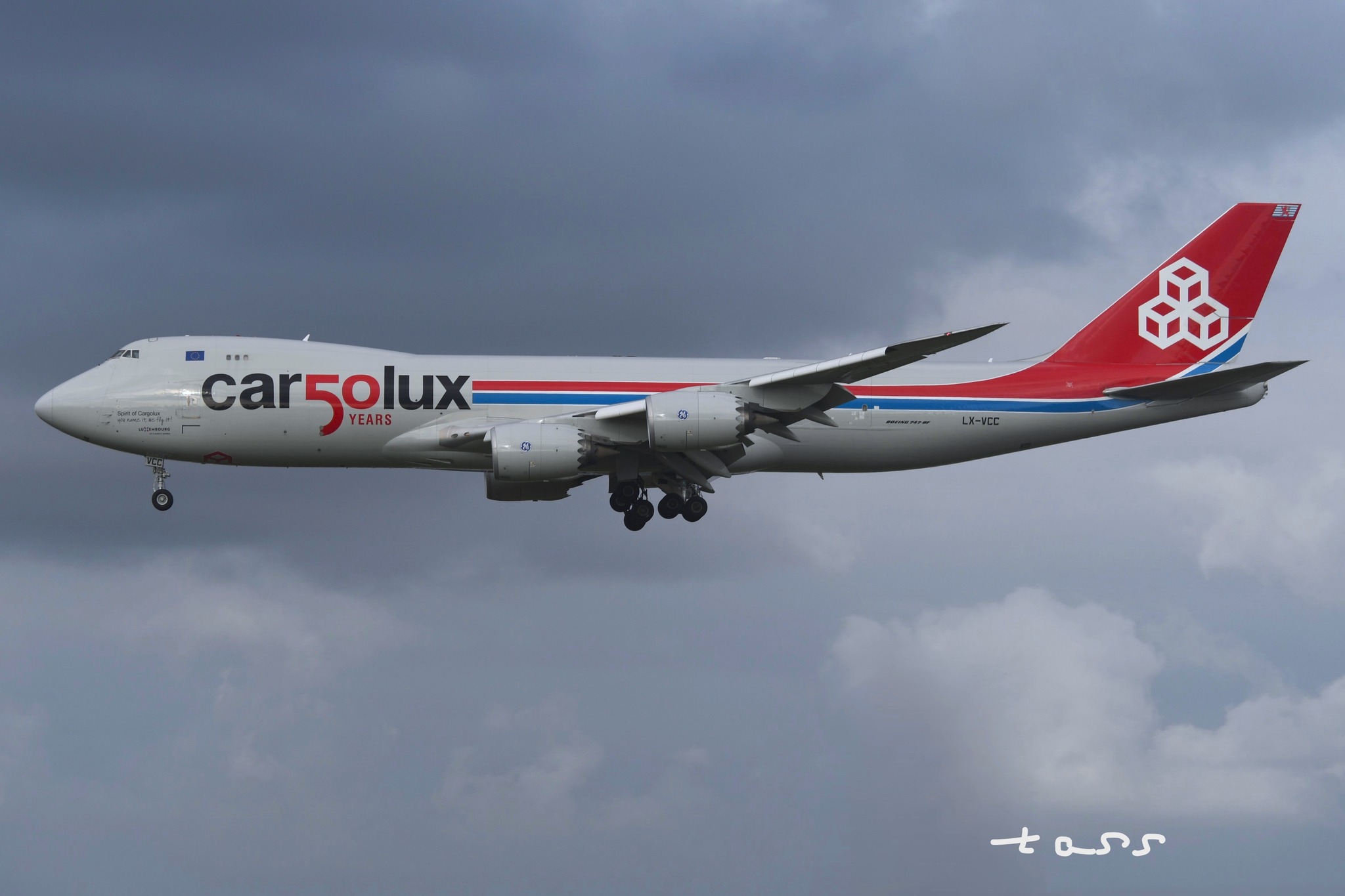 Cargolux Boeing 747-8R7F/SCD in 50th Anniversary Livery