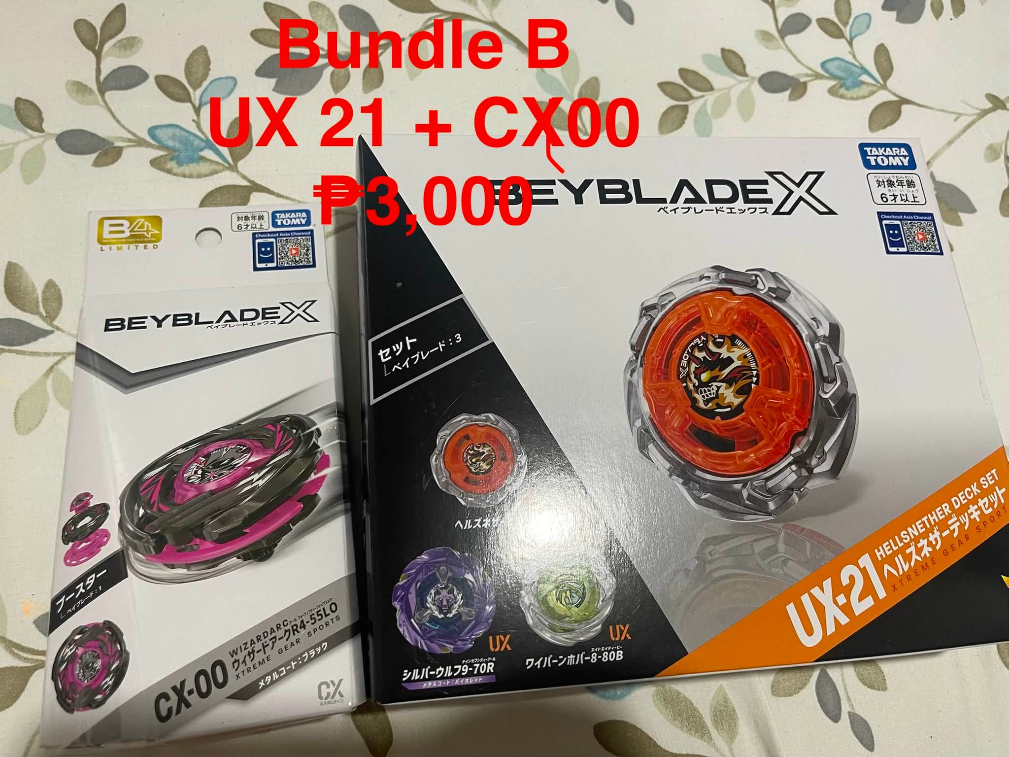 BEYBLADE X UX-21 Hells Nether Deck Set for sale on Mercari