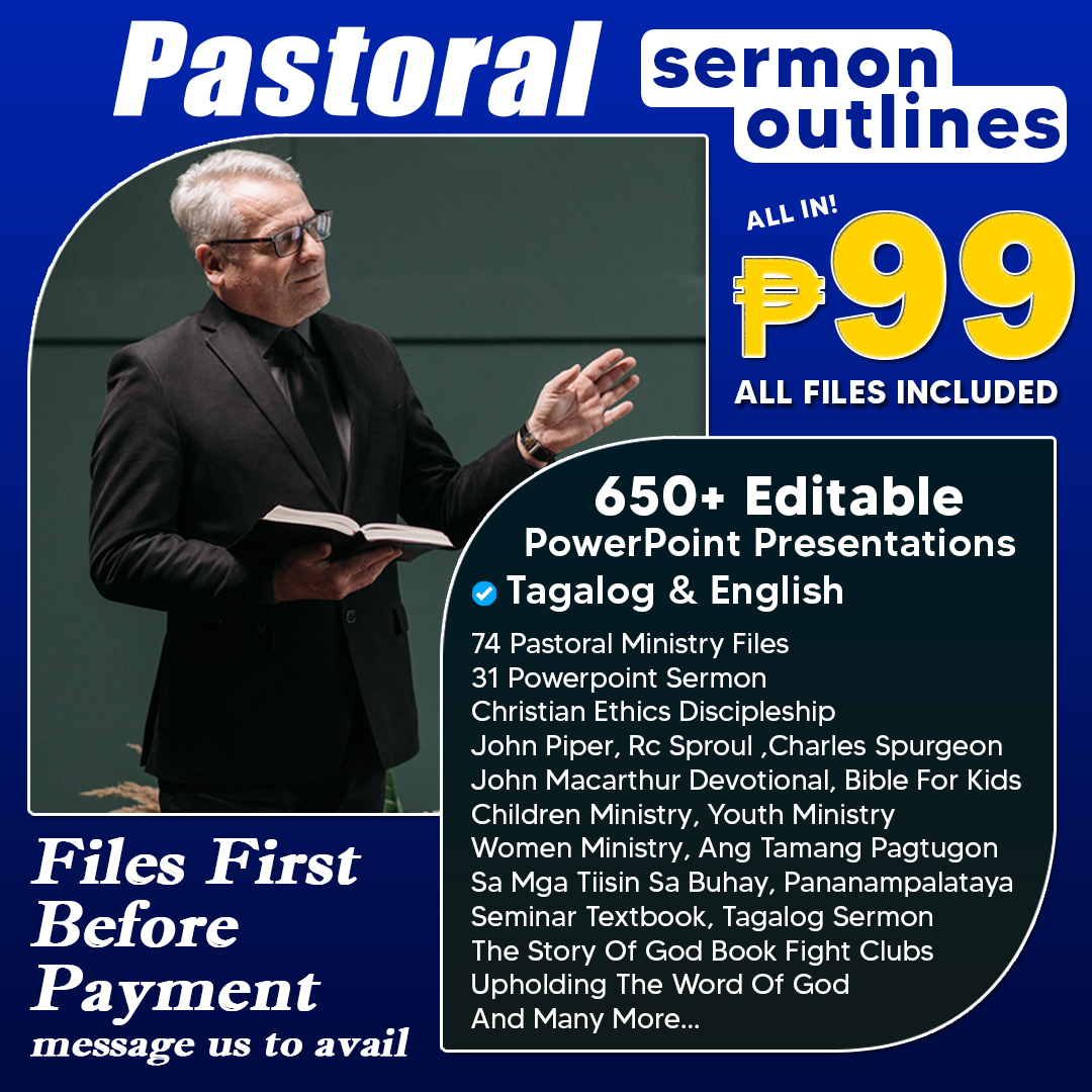 Sermon PH - Pastoral Learning Materials💙 Editable Sermon... | Facebook