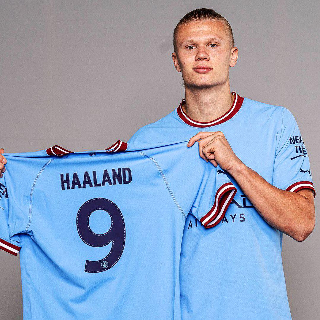 Erling Haaland to wear number 9 shirt at Manchester City