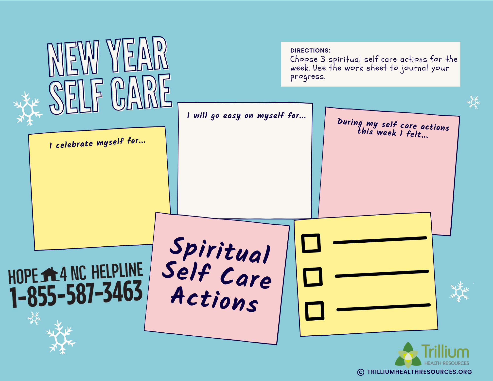 TrilliumHope4NC - 🧘‍♀️NEW YEAR SELF CARE🧘‍♂️ As this...