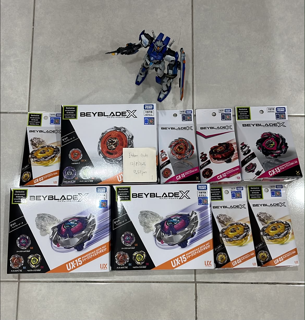 Beyblade X trading: UX-15 H2526 Code for CX-11, CX-05-02 for CX-05