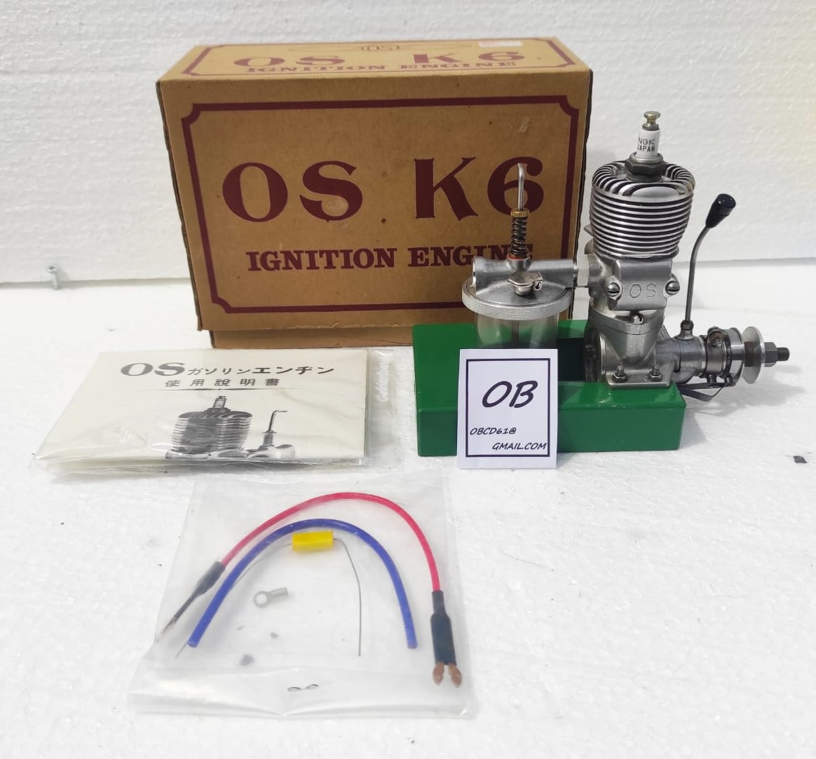 O.S. Engines Japan 50th Anniversary 1986 recreation of 1940 K6 .60