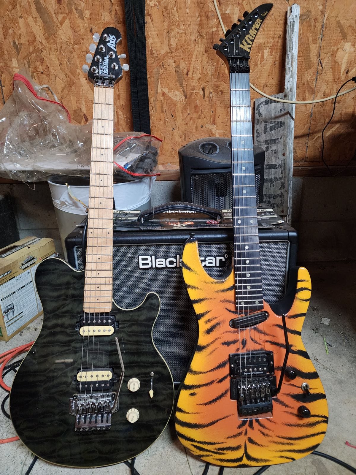 Kramer ProAxe Guitar with Reverse Headstock and Floyd Rose Pro
