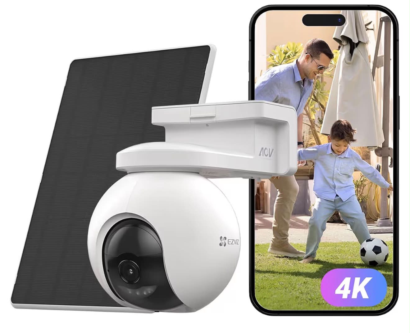 EZVIZ CS-EB5 Telecamera Smart Home a batteria solare 4K - Odin Store