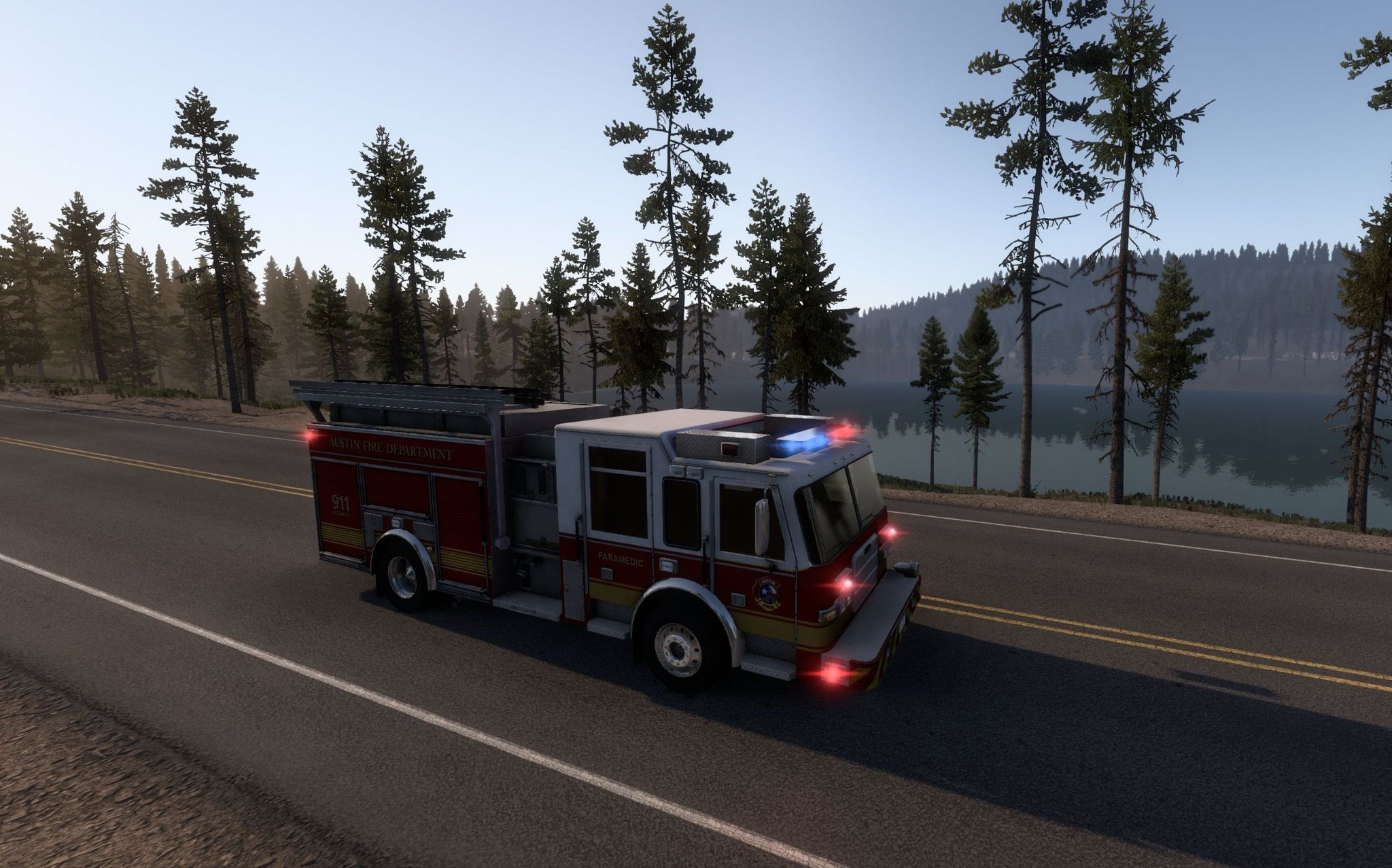 So I have mods set up for both custom police cars, firetrucks, and 
