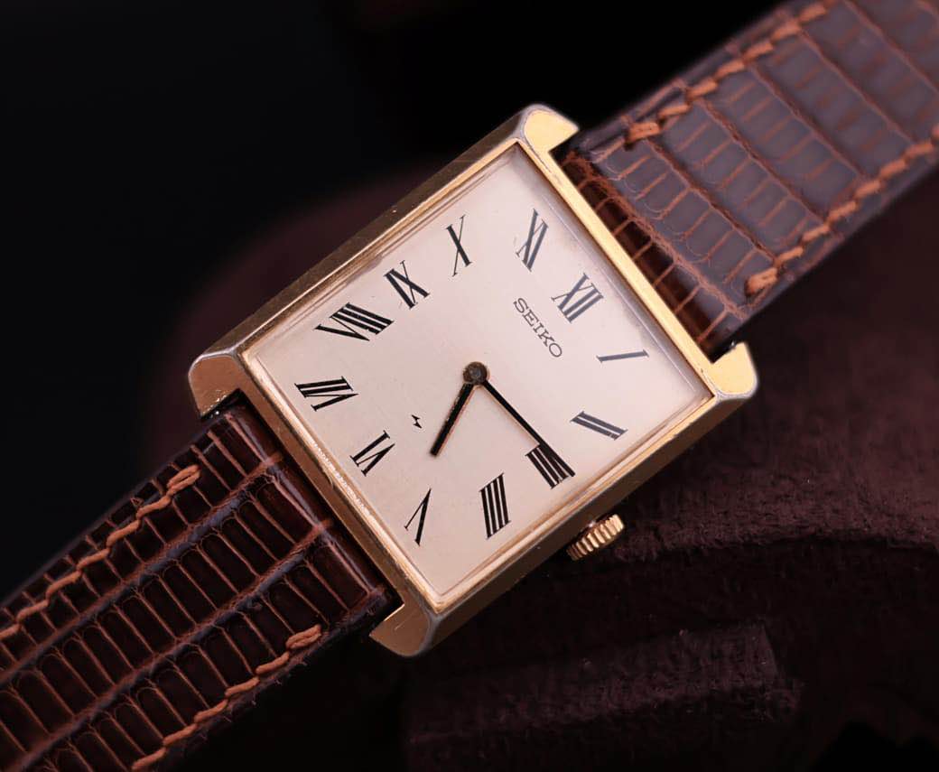 Rare Vintage 1977 Seiko Chariot 2220-3190 Men's Watch Roman Dial